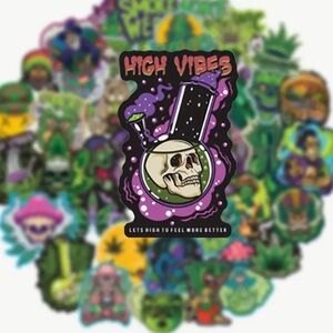 50 pc. Green Leaf Stickers 🍃 💨